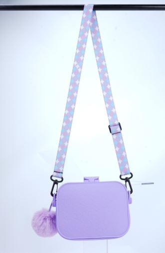 SWAP POP PURSE - PURPLE BAT