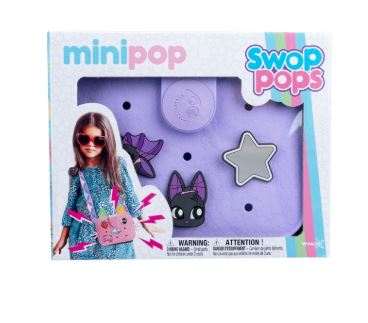 SWAP POP PURSE - PURPLE BAT