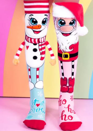 MADMIA SANTA AND SNOWMAN TODDLER SOCKS - Toyworld Frankston
