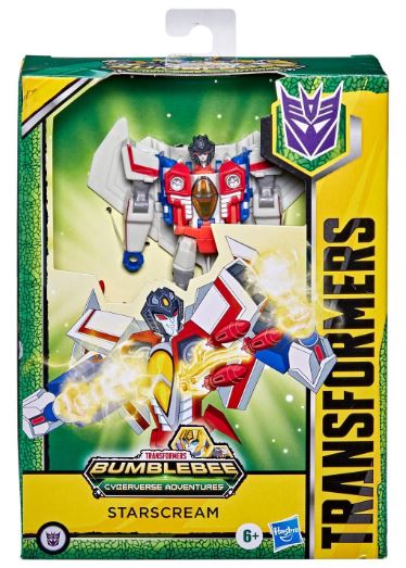 TRANSFORMERS CYBERVERSE ADVENTURES DELUXE FIGURE -  STARSCREAM - Toyworld Frankston