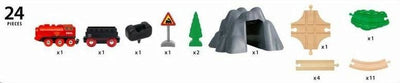 BRIO STEAMING TRAIN SET 24 PIECES
