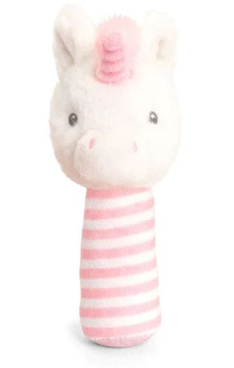 KEELECO BABY STICK RATTLE - PINK UNICORN - Toyworld Frankston