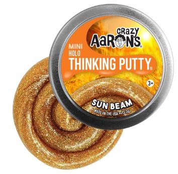 CRAZY AARON'S THINKING PUTTY MINI HOLO - SUN BEAM - Toyworld Frankston