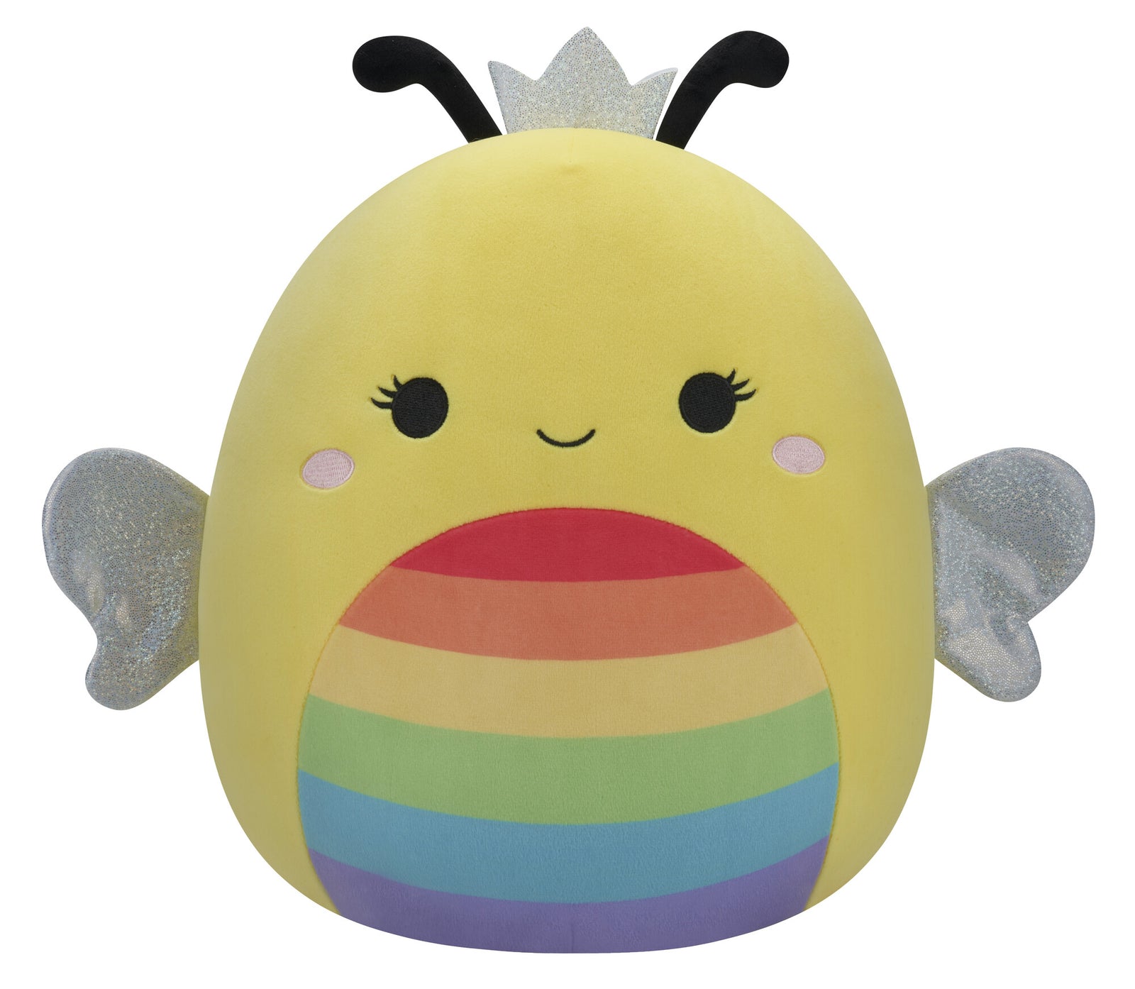 SQUISHMALLOWS - 12 INCH RAINBOW PRIDE -SUNNY QUEEN BEE - Toyworld Frankston