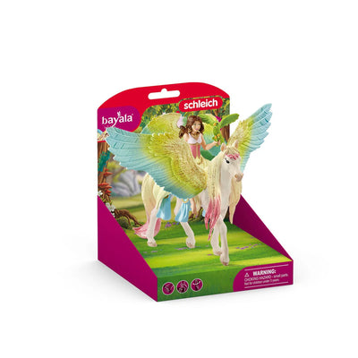 SCHLEICH - BAYALA - FAIRY SURAH WITH GLITTER PEGASUS