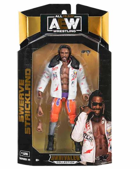 ALL ELITE WRESTLING UNRIVALED#126 SWERVE STRICKLAND ACTION FIGURE - Toyworld Frankston