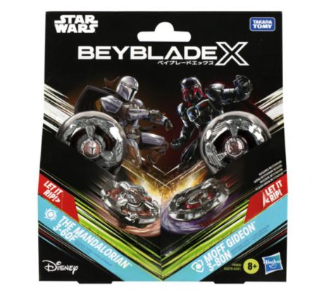 BEYBLADE X STAR WARS COLLAB MULTIPACK - THE MADALORIAN 3-60F AND MOFF GIDEON 3-80N - Toyworld Frankston