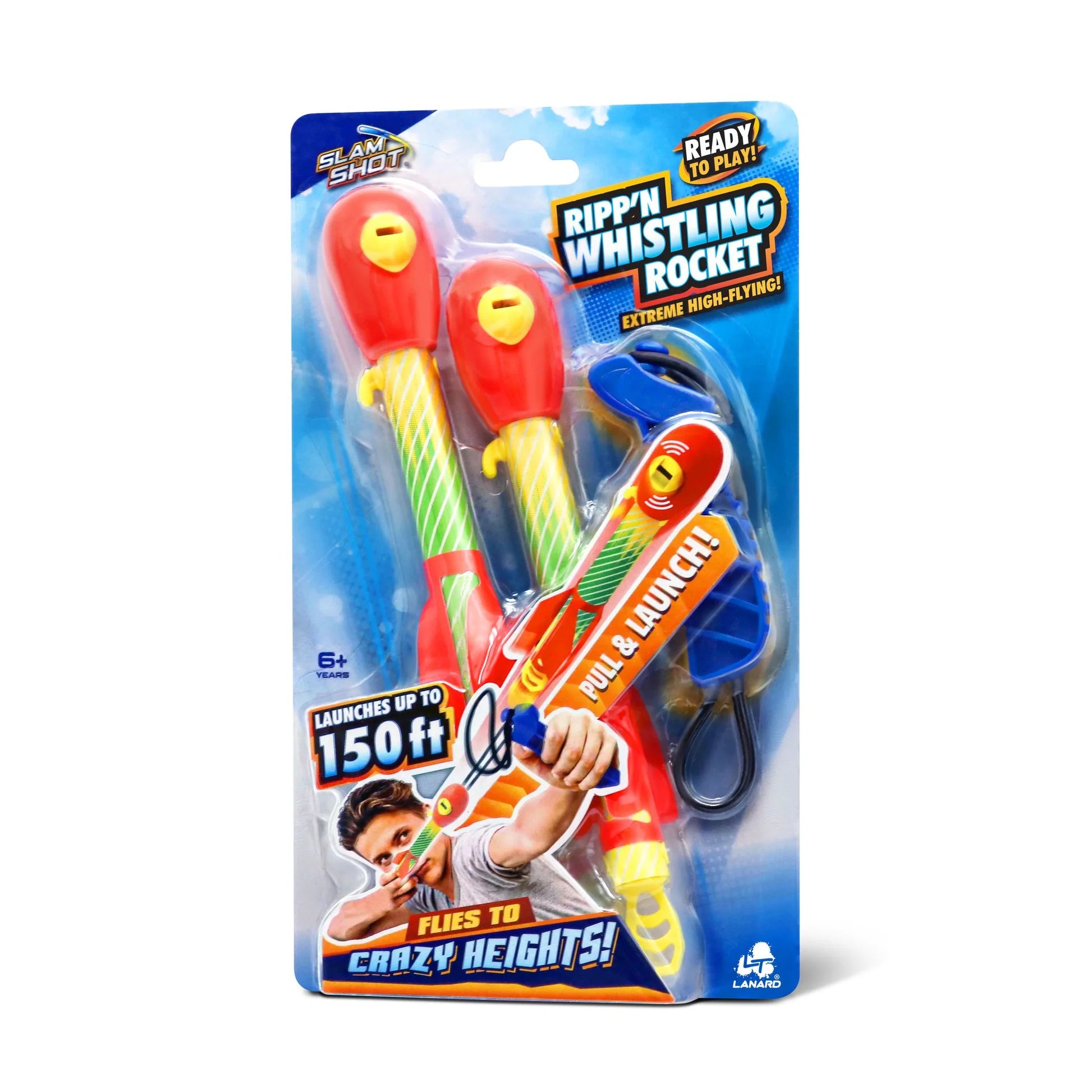SLAM SHOT PULL AND LAUNCH RIPP'N WHISTLING ROCKET - Toyworld Frankston