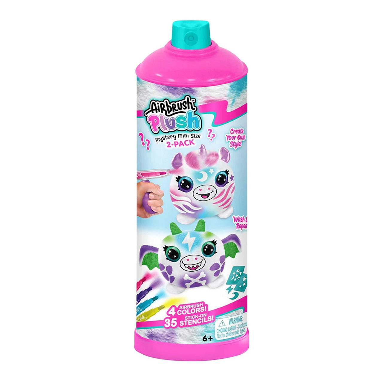MYSTERY MINI AIRBRUSH PLUSH 2 PACK - Toyworld Frankston