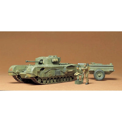 TAMIYA 1/35 BRITISH CHURCHILL CROCODILE FLAMETHROWER TANK - Toyworld Frankston