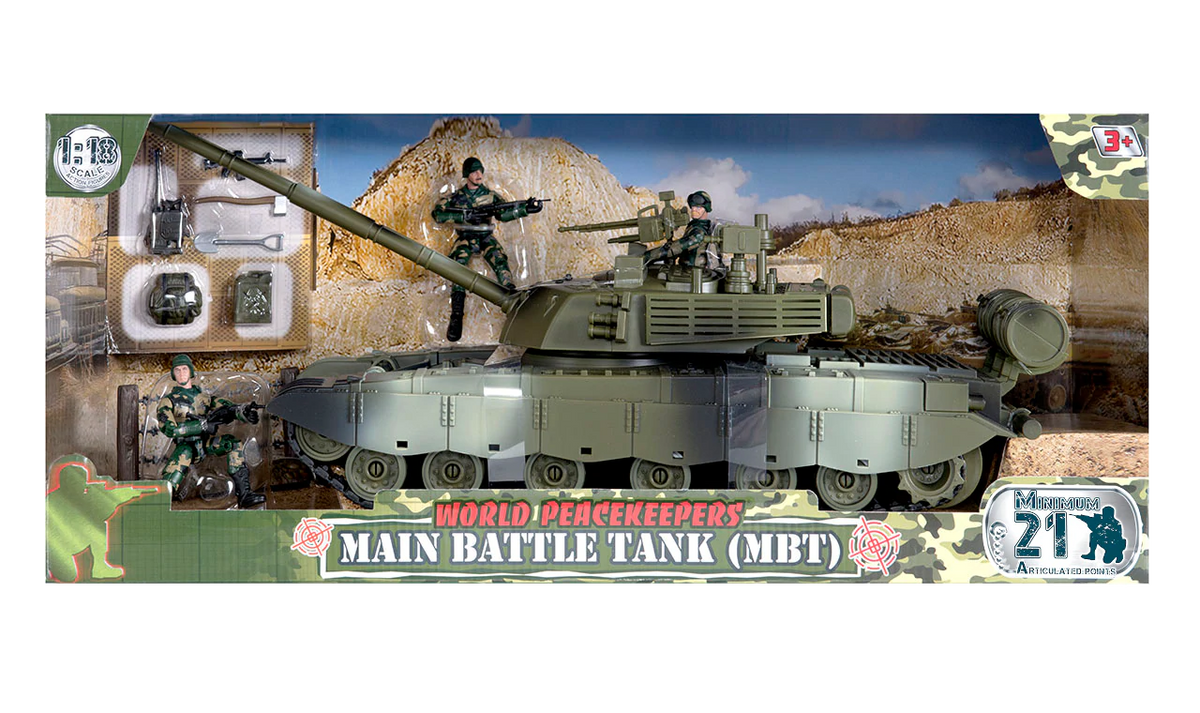 WORLD PEACEKEEPERS 1:18 MAIN BATTLE TANK - Toyworld Frankston