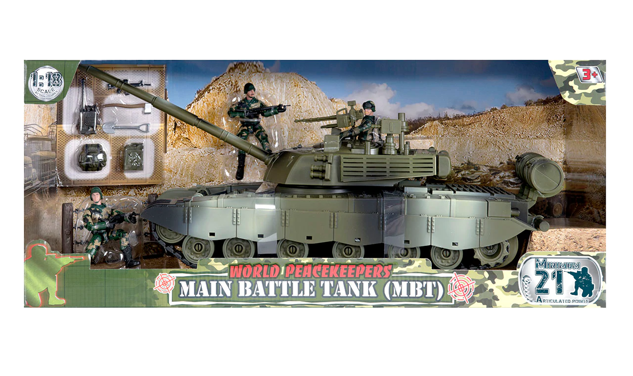 WORLD PEACEKEEPERS 1:18 MAIN BATTLE TANK - Toyworld Frankston