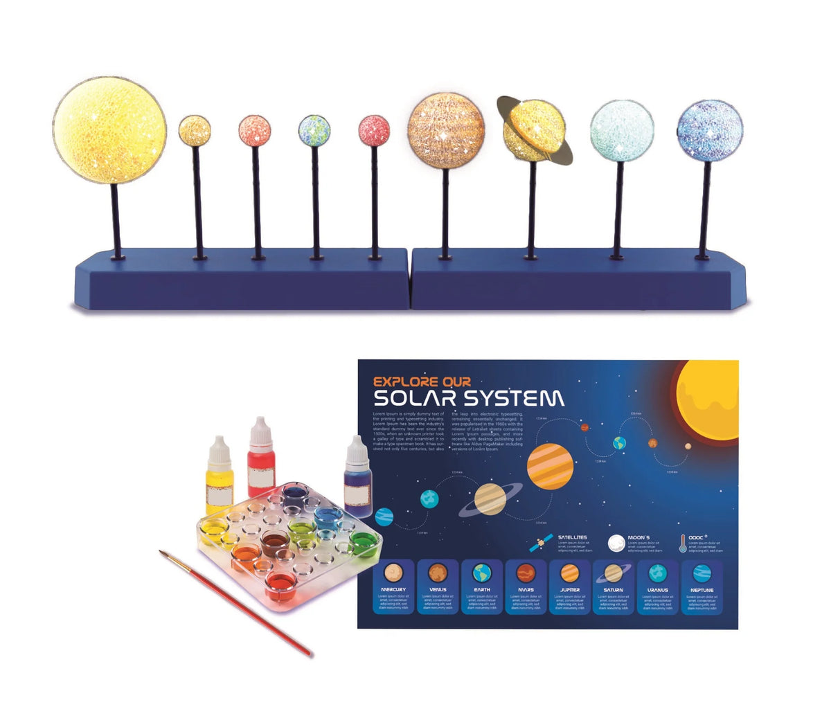 CREATIVE ART-MAKERS DIY -  CRYSTAL GROWING SOLAR SYSTEM