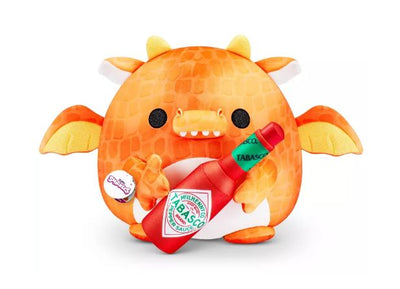 ZURU - SNACKLES PLUSH SUPER SIZE - FELIX DRAGON WITH TABASCO SAUCE - Toyworld Frankston