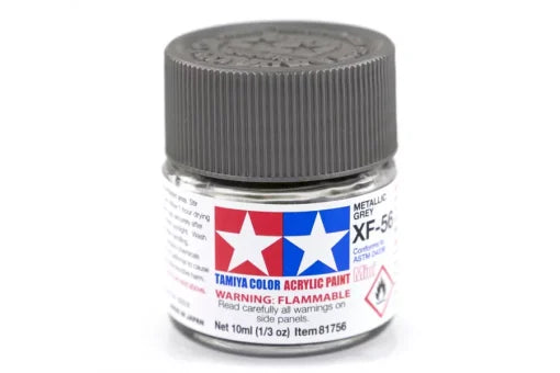 TAMIYA ACRYLIC PAINT MINI XF-56 METALLIC GREY - Toyworld Frankston