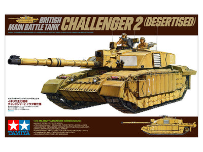 TAMIYA 1/35 BRITISH MAIN BATTLE TANK CHALLENGER 2 DESERTISED - Toyworld Frankston