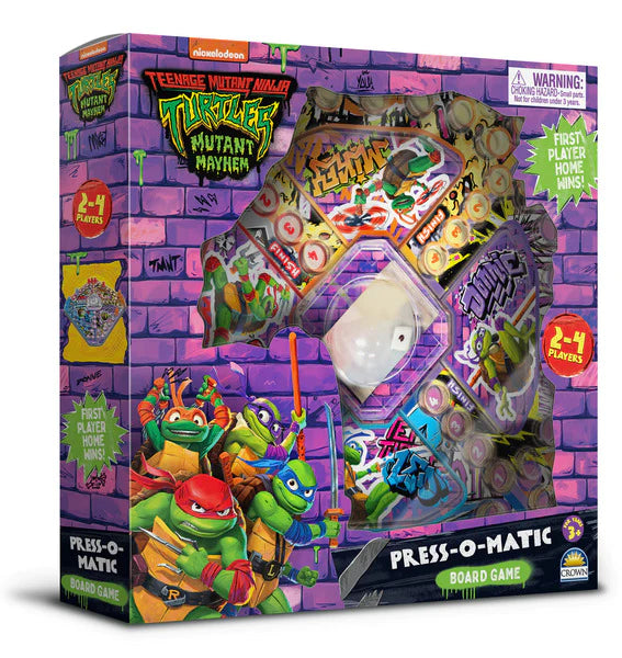 TEENAGE MUTANT NINJA TURTLES - MUTANT MAYHEM PRESS-O-MATIC GAME - Toyworld Frankston
