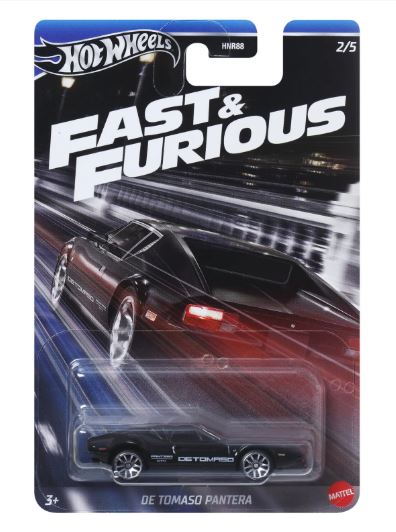 HOT WHEELS FAST & FURIOUS - DE TOMASO PANTERA - Toyworld Frankston