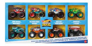 HOT WHEELS MONSTER TRUCKS - 8 PACK - Toyworld Frankston