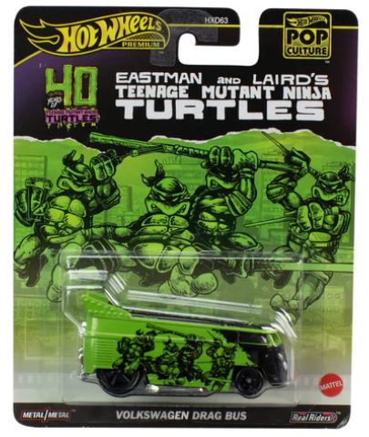 HOT WHEEL POP CULTURE - NINJA TURTLES VOLKSWAGEN DRAG BUS - Toyworld Frankston