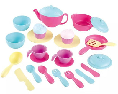 PLAYGO PINK TEA & COOKWARE SET - Toyworld Frankston