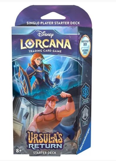 DISNEY LORCANA TCG URSULA'S RETURN STARTER DECK AMBER AND AMETHYST - Toyworld Frankston