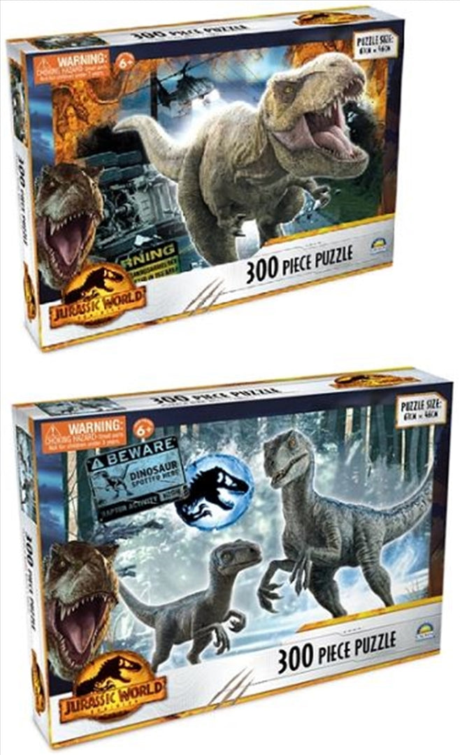 JURASSIC WORLD DINOSAUR 300PC PUZZLE - Toyworld Frankston