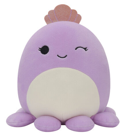 SQUISHMALLOWS - 7.5 INCH WAVE 15 B - VIOLET OCTOPUS - Toyworld Frankston