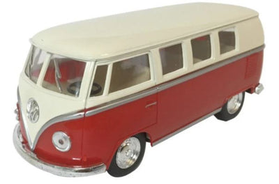 KINSMART PULL BACK DIECAST MODEL - 1962 VOLKSWAGEN CLASSICAL BUS 1:32 - Toyworld Frankston