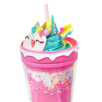 PINK POPPY UNICORN DONUT DRINKING CUP - PINK - Toyworld Frankston