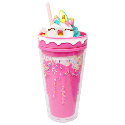 PINK POPPY UNICORN DONUT DRINKING CUP - PINK - Toyworld Frankston