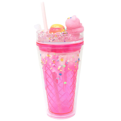 PINK POPPY GUMMY BEAR DRINKING CUP - PINK - Toyworld Frankston