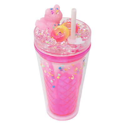 PINK POPPY GUMMY BEAR DRINKING CUP - PINK - Toyworld Frankston