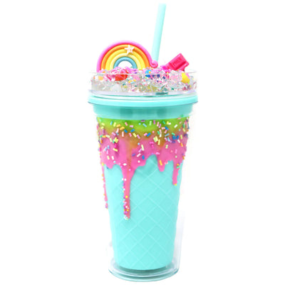 PINK POPPY CANDY DRINKING CUP - AQUA - Toyworld Frankston