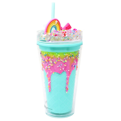PINK POPPY CANDY DRINKING CUP - AQUA - Toyworld Frankston