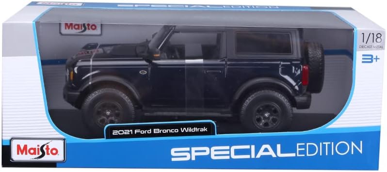 MAISTO SPECIAL EDITION 1:18 2021 FORD BRONCO WILDTRAK DARK BLUE - Toyworld Frankston