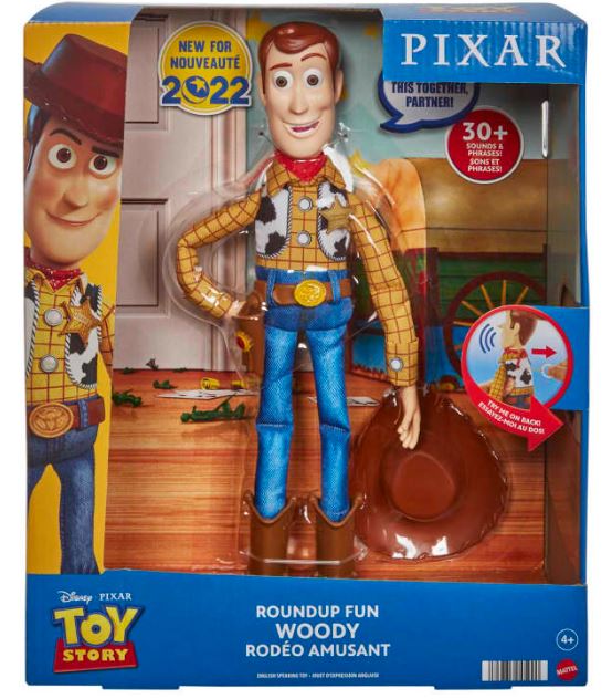 DISNEY PIXAR - TOY STORY - 12 INCH CLASSIC ROUND UP FUN WOODY - Toyworld Frankston