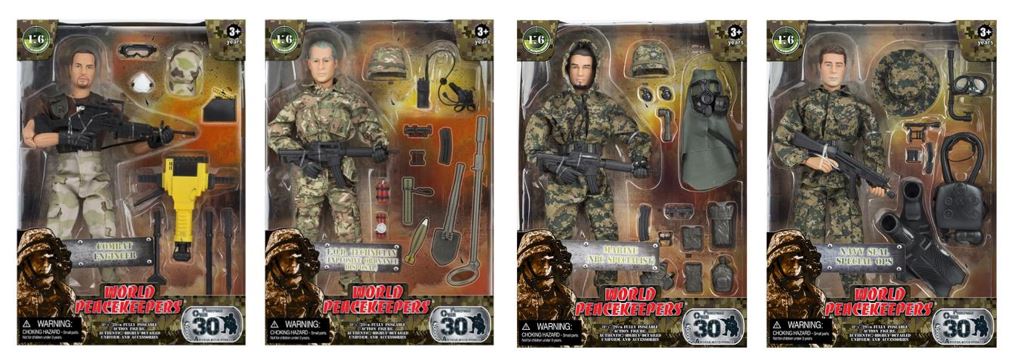 WORLD PEACEKEEPERS 1:6 INFANTRY FIGURE WITH ACCESORIES