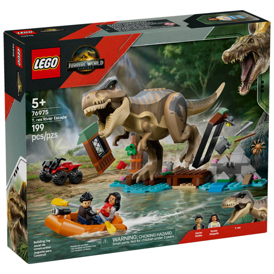 LEGO 76975 JURASSIC WORLD - T.REX RIVER ESCAPE - Toyworld Frankston