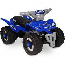 YAMAHA 6 VOLT MINI QUAD RIDE ON BOYS BLUE/GREY - Toyworld Frankston