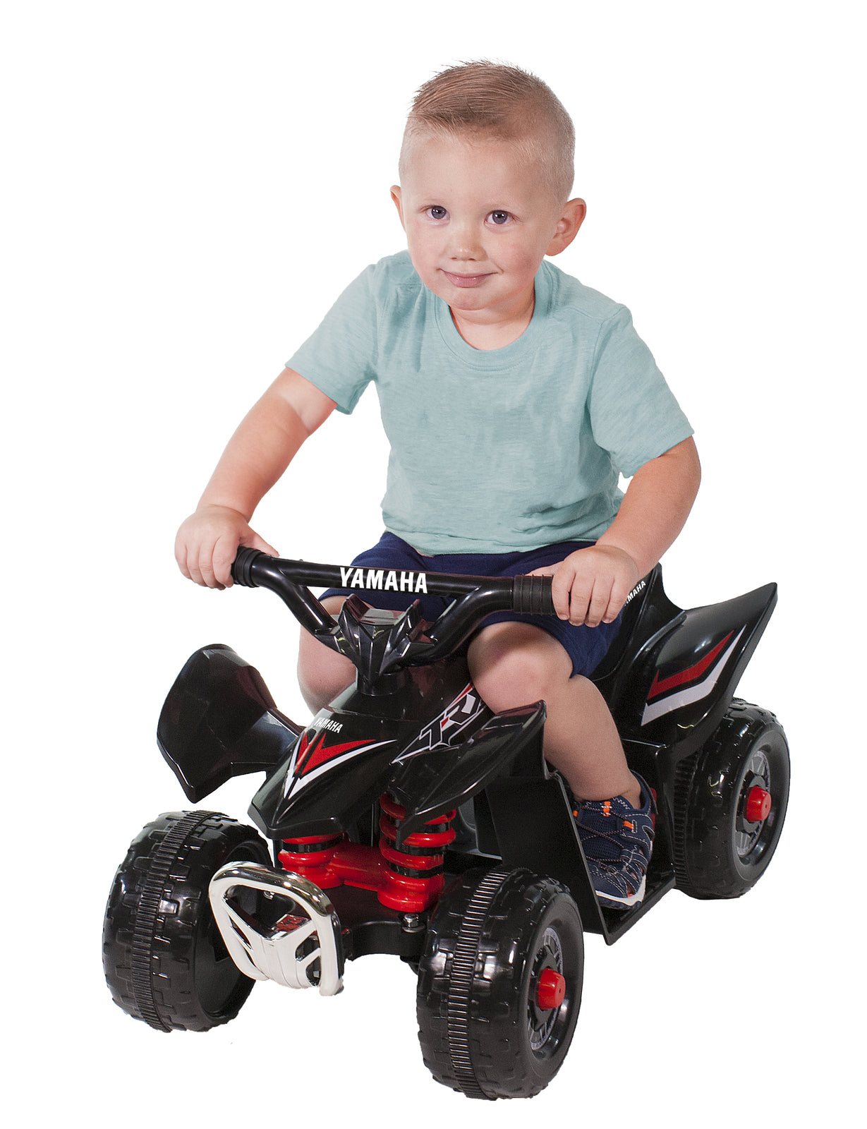 YAMAHA 6 VOLT MINI QUAD RIDE ON BOYS BLACK/RED - Toyworld Frankston