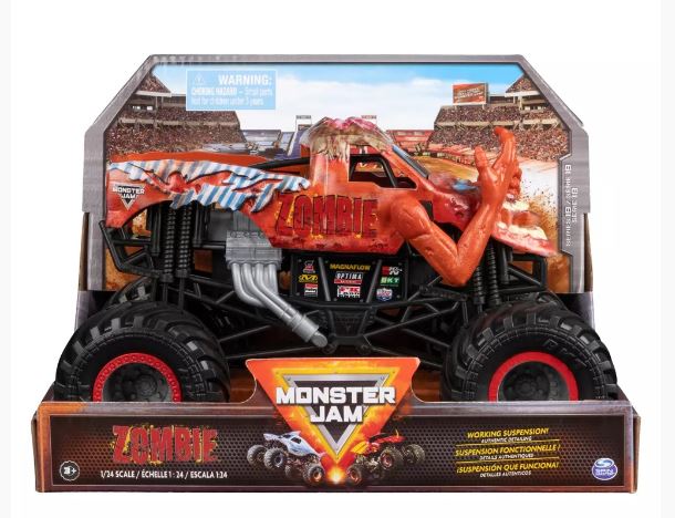 MONSTER JAM 1:24 DIECAST TRUCKS - ZOMBIE - Toyworld Frankston