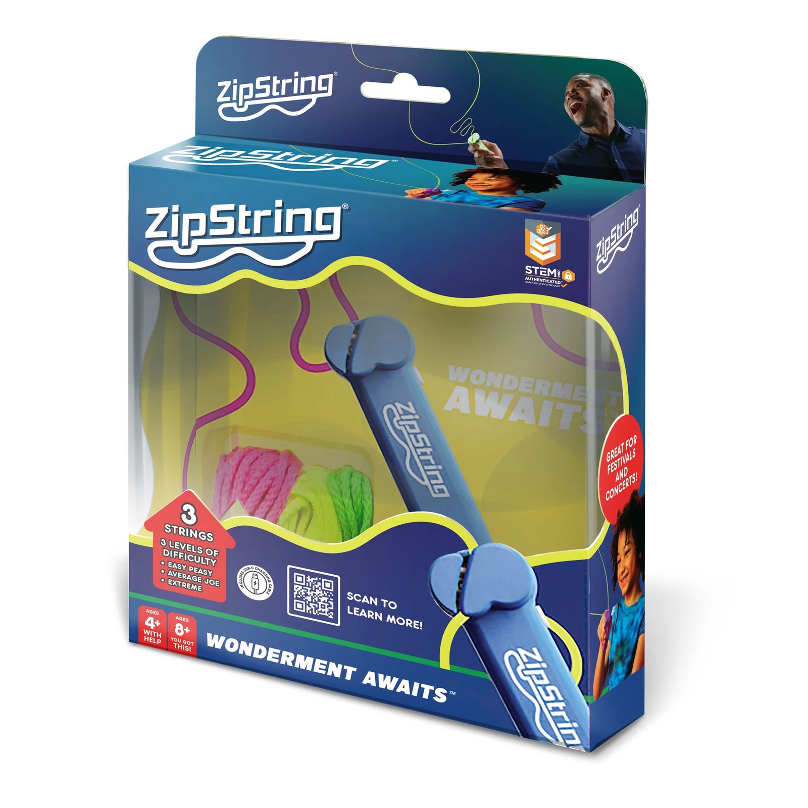 ZIP STRING BODACIOUS BLUE - Toyworld Frankston