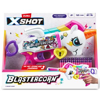 ZURU XSHOT BLASTERCORN WITH 16 DARTS - Toyworld Frankston