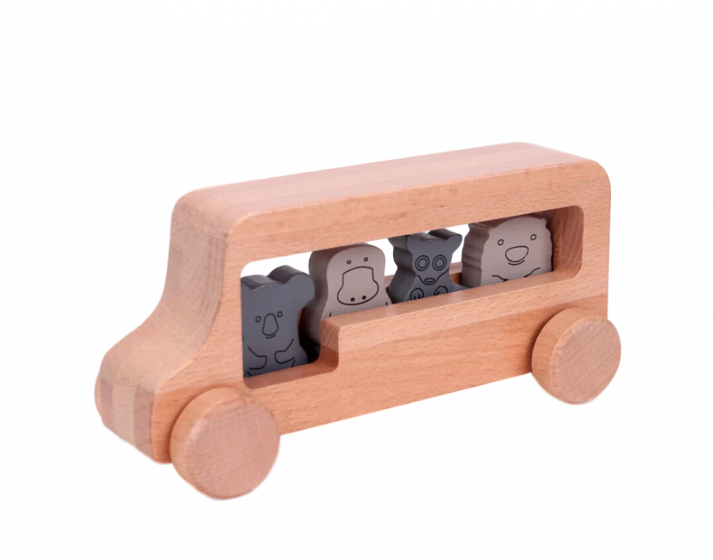 DISCOVEROO: WOODEN STACKING STONES - Toyworld Frankston