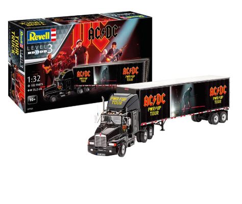 REVELL TOUR TRUCK & TRAILER AC/DC "POWER UP" 1:32 - Toyworld Frankston