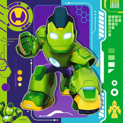 RAVENSBURGER PUZZLE - IRONMAN & HIS AWESOME FRIENDS 3X49P