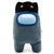 AMONG US 12 INCH GREY WITH BLACK CAP