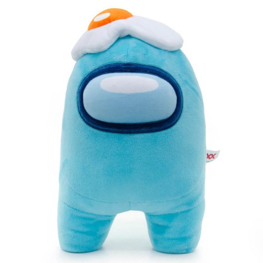 AMONG US 12 INCH LIGHT BLUE WITH EGG ON HEAD