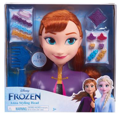 DISNEY FROZEN - ANNA STYLING HEAD - Toyworld Frankston
